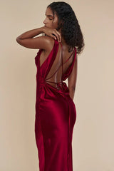Slim Fit Open Back Maxi Dress