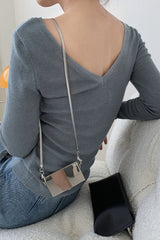 Elegant Turtleneck Bodycon Knit Top