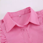 Ruffle Babe Shirt - Pink