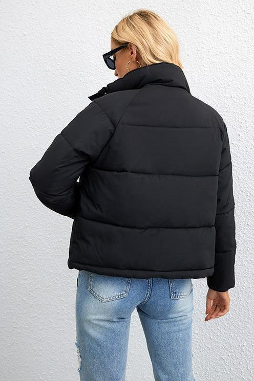 Modern Cropped Puffy Puffer Jacket