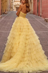 Sexy Layered Tulle Formal Dress