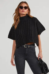 Oversized Turtleneck Pullover Sweater