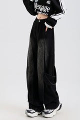 Vintage Washed Patchwork Jeans