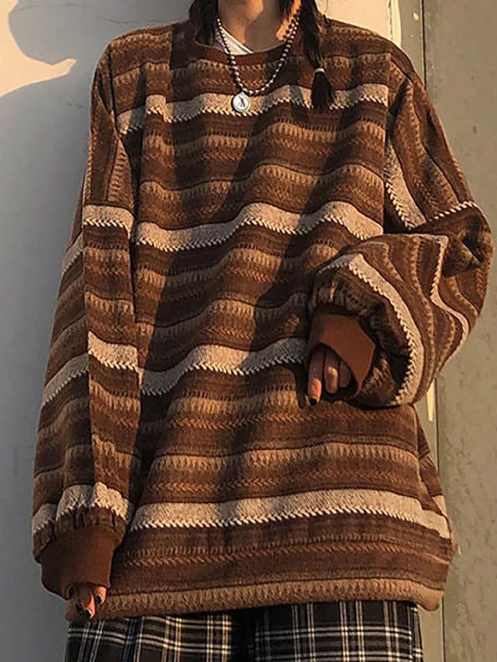 80’s Grandma Sweater Brown / S Sweaters