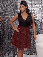 JuliaFashion - Sleeveless V-Neck Bodycon Cocktail Evening Party Dresses