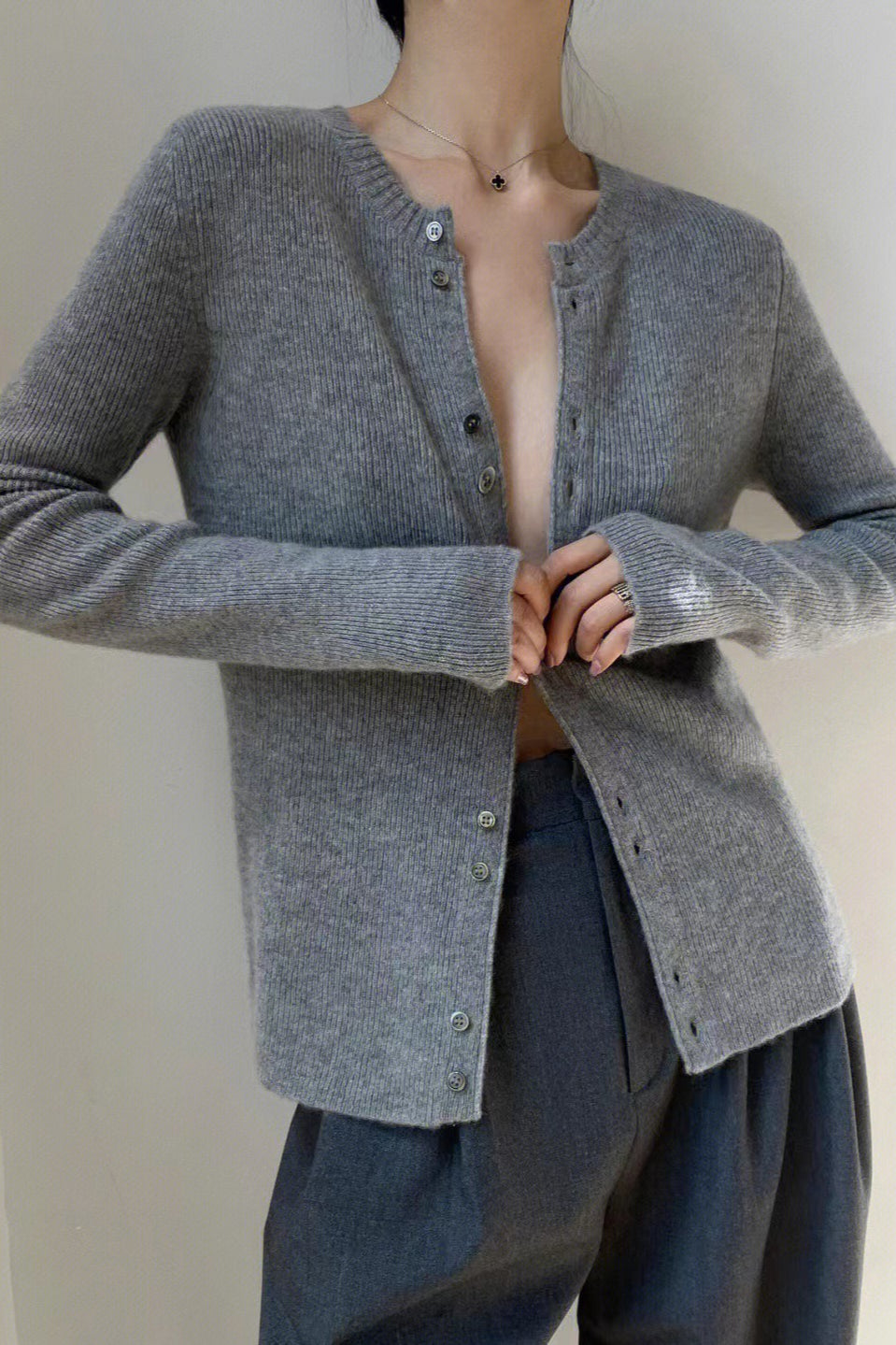 Tailored Knit Cardigan