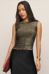 Y2K Sequin Sleeveless Bodycon  Tank Top