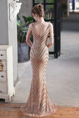 Elegant Sequin Mermaid Party Dress