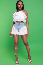 JuliaFashion - Slim Bodycon Women's Casual Jeans Short