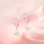 JuliaFashion - 2024Vintage Butterfly Zircon Stud Earrings