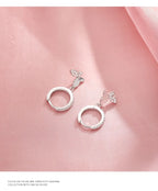 JuliaFashion - 2024Vintage Butterfly Zircon Stud Earrings