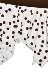Asymmetrical Polka Dot Slim Skirt