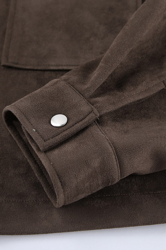 Brown Suede Oversized Vintage Jacket