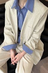 Casual V-Neck Blazer