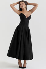 Strapless Corset A-Line Party Dress