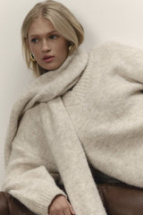 Soft Wool Loose V-Neck Solid Sweater