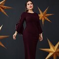 JuliaFashion-O-Neck Gentle Long Butterfly Sleeve Dresses