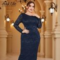 JuliaFashion-Add Elegant Plus Size Pencil Dress