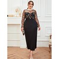 JuliaFashion-Embroidery Patchwork Slim Party Dresses