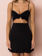JuliaFashion - women new tren sexy Cut-Out Mini Dress