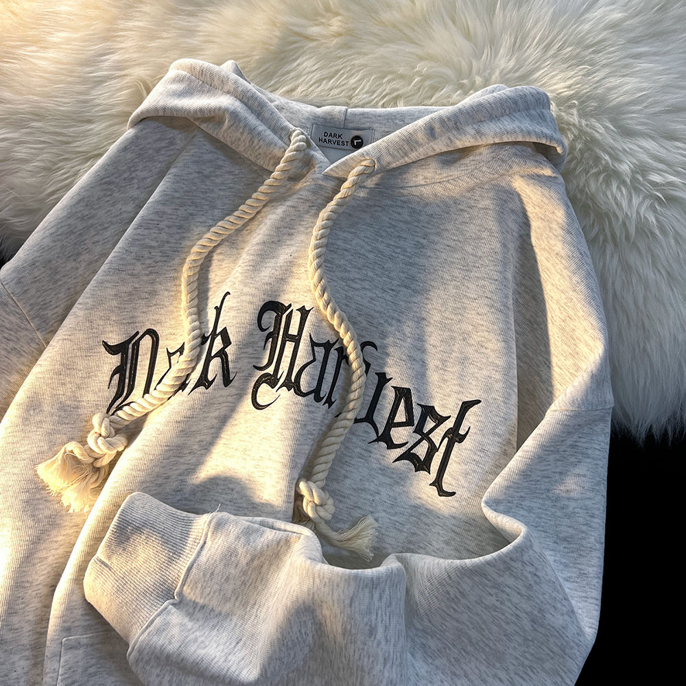 JuliaFashion - 2024 Thin Fashion Hoodie Oversize Loose Drape Sweatshirt