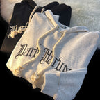 JuliaFashion - 2024 Thin Fashion Hoodie Oversize Loose Drape Sweatshirt