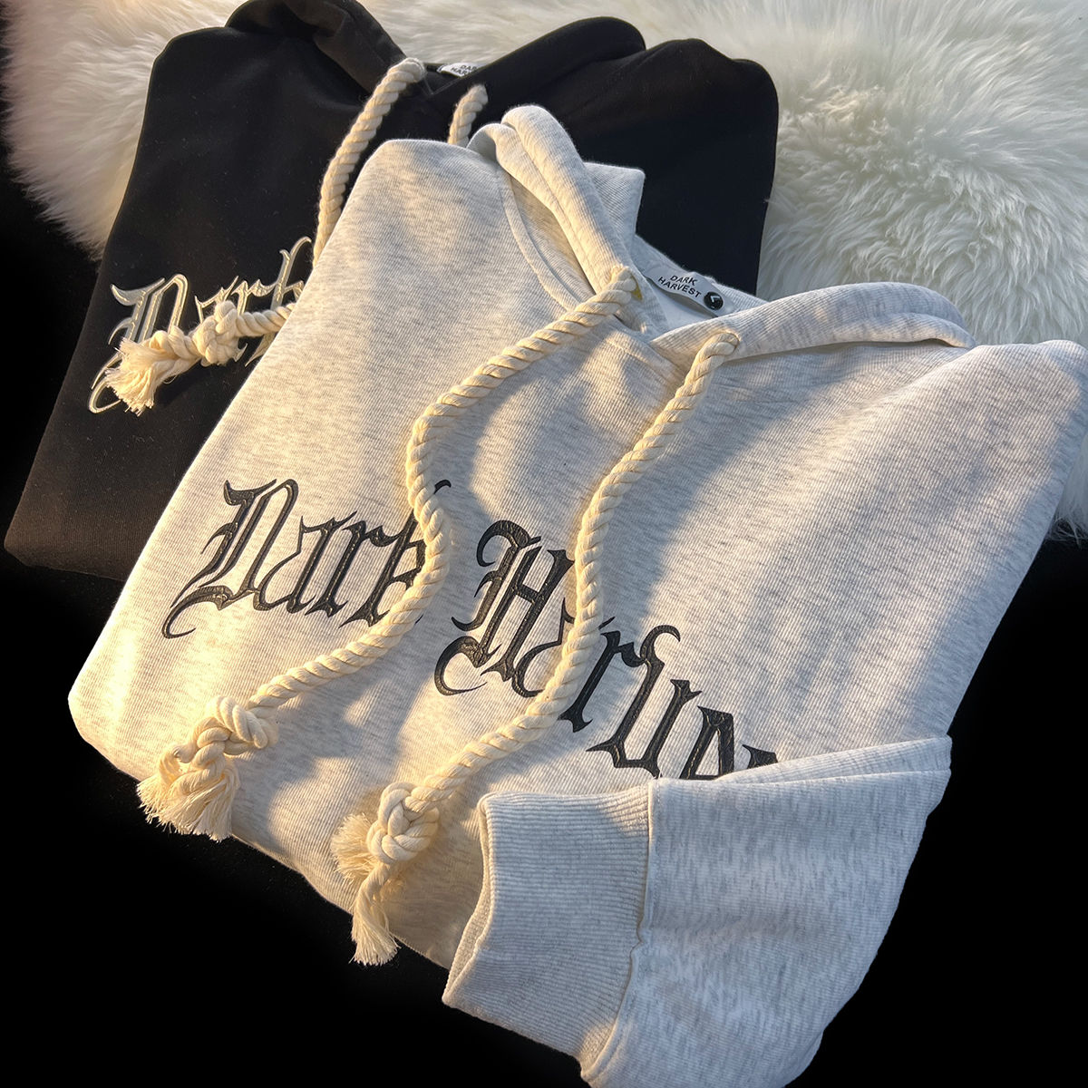 JuliaFashion - 2024 Thin Fashion Hoodie Oversize Loose Drape Sweatshirt