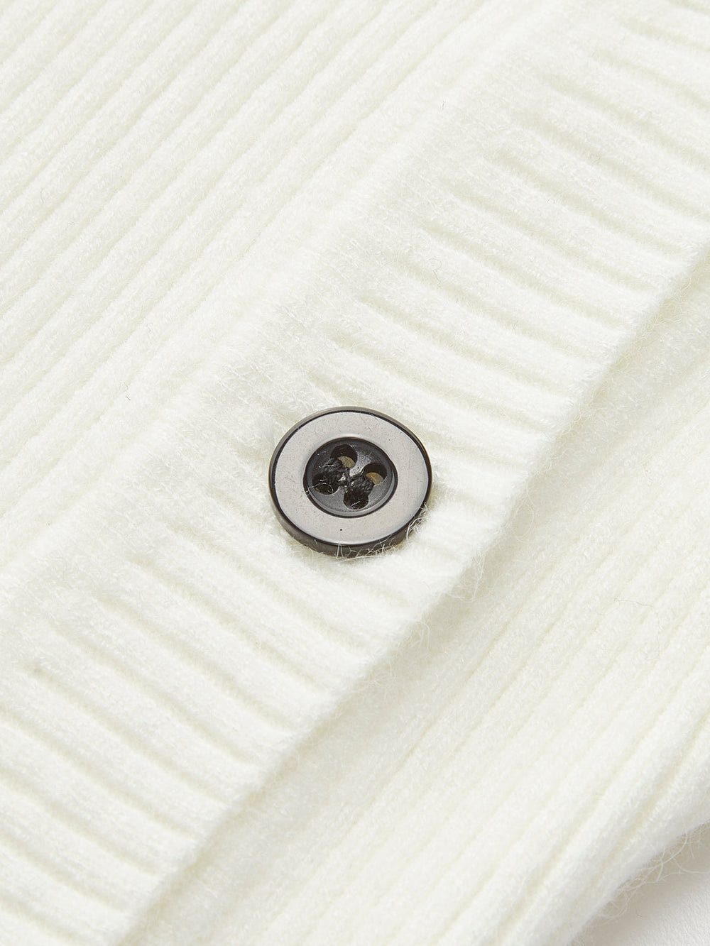 Plain Asymmetrical Breasted Sweater Sweaters