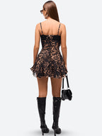 Baddie Leopard Mini Dress