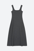 Basic Casual Button Up Midi Dress