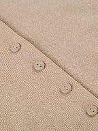 Button Up Knitted Mini Dress