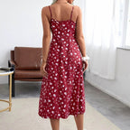 JuliaFashion - Sexy Strappy Floral Print Boho Dress
