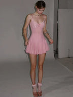 Coquette Backless Mini Dress