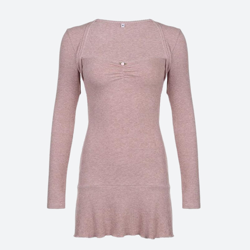 Coquette Pink Mini Dress