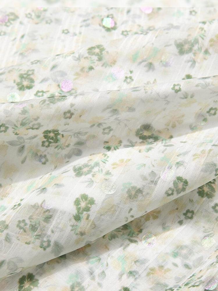 Cottagecore Floral Midi Dress