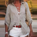 JuliaFashion - 2024 Summer Office Streetwear Blouse