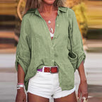 JuliaFashion - 2024 Summer Office Streetwear Blouse