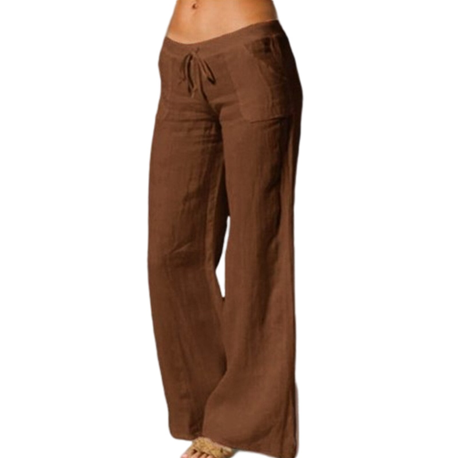 JuliaFashion - 2024Simple Drawstring Summer Straight Trousers