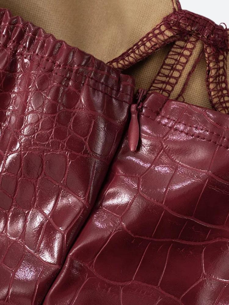 Crocodile Mini Dress