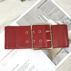 JuliaFashion-Elastic Wide Corset Belt Female Waist Big Belts