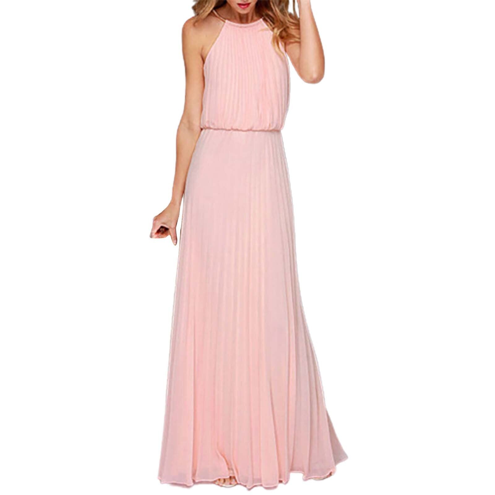 JuliaFashion - Sleeveless Elegant Mesh Maxi Dress