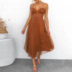 JuliaFashion-Elegant Spaghetti Strap Sexy Corset Party Dress