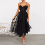 JuliaFashion-Elegant Spaghetti Strap Sexy Corset Party Dress