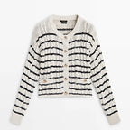 New Style Small Fragrance Button Design Texture Cardigan