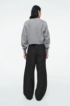 New Style Casual Standard Short Round Neck Long Sleeves Cardigan