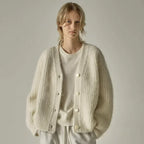 Loose Knit Sweater Gothic Style Cardigan