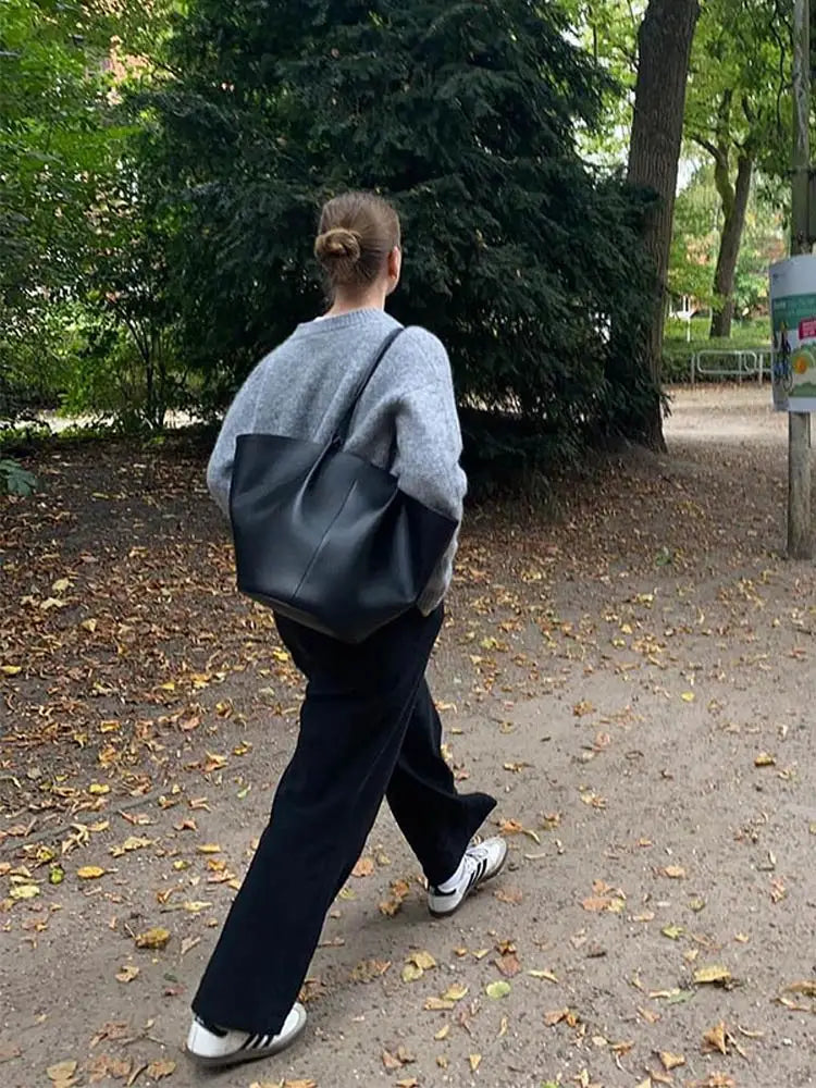 Classic Grey Round Neck Casual Snap Button Long Sleeve Cardigan