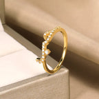 JuliaFashion - 2024 Romantic Crystal Charm Arabic Love Ring