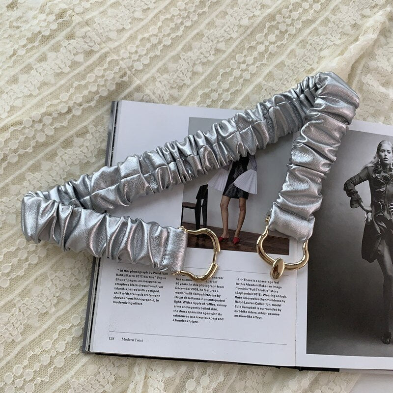 JuliaFashion - 2024 Women Waist Strap All-match Lady Dress Coat Sweater Decorative Waistband