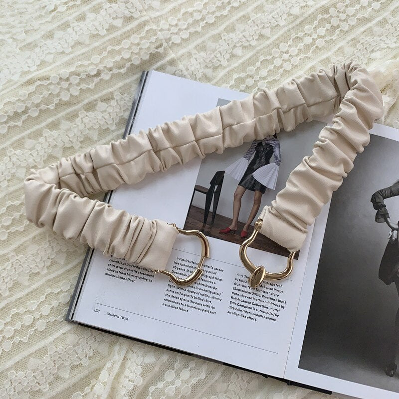 JuliaFashion - 2024 Women Waist Strap All-match Lady Dress Coat Sweater Decorative Waistband